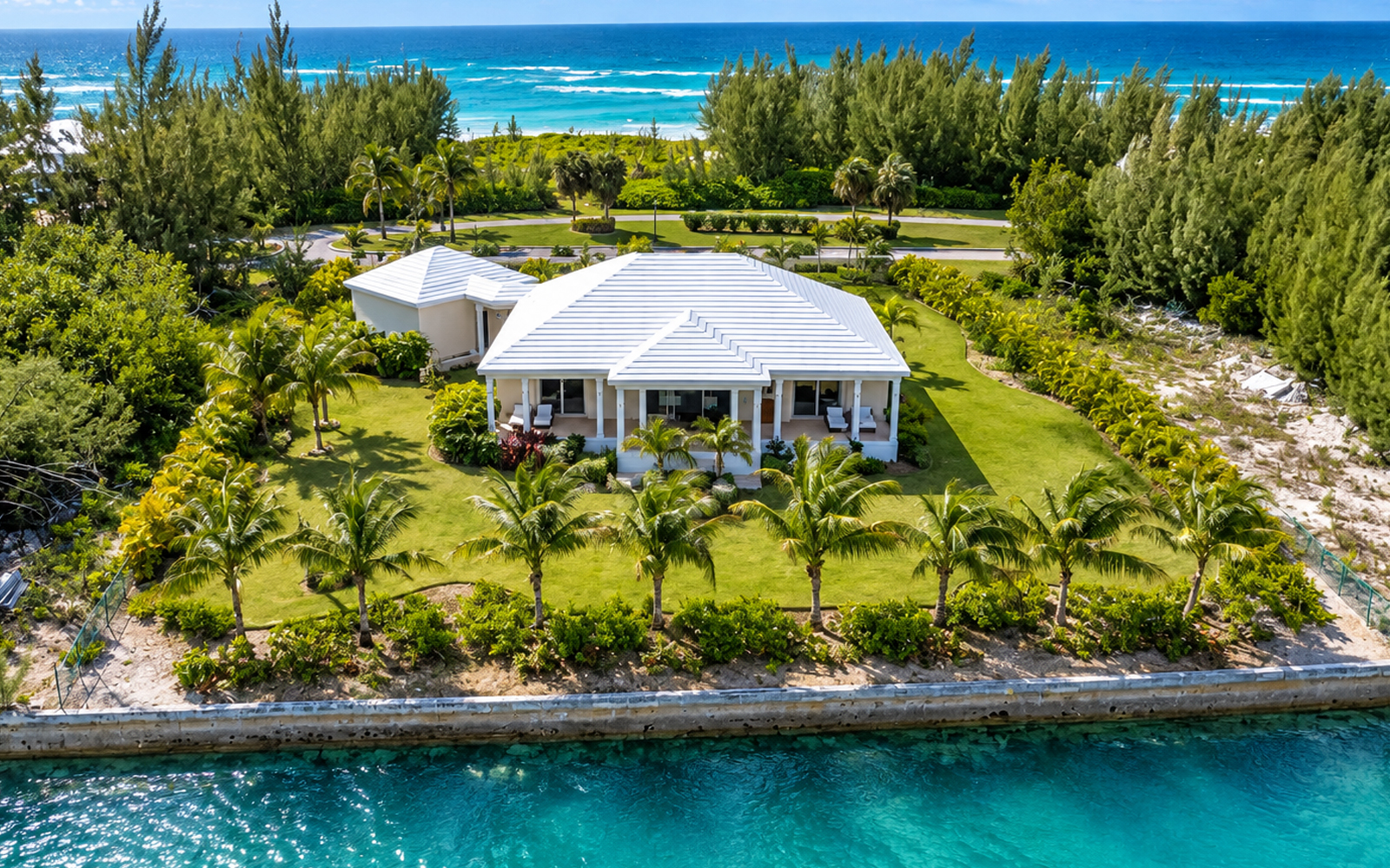 Grand Bahama canal front home